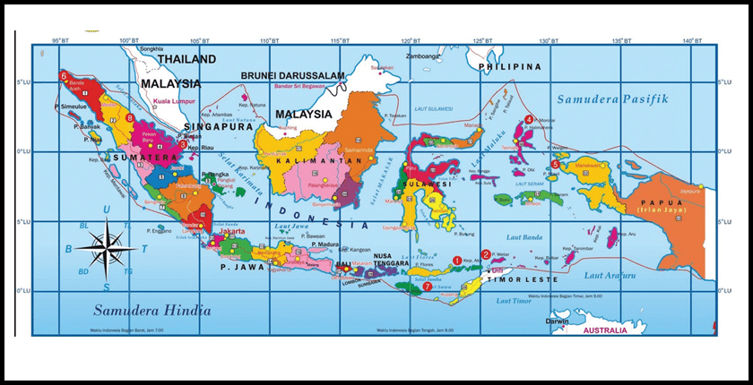 letak geografis indonesia